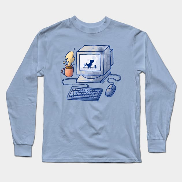 Dino Run PC Long Sleeve T-Shirt by Tania Tania